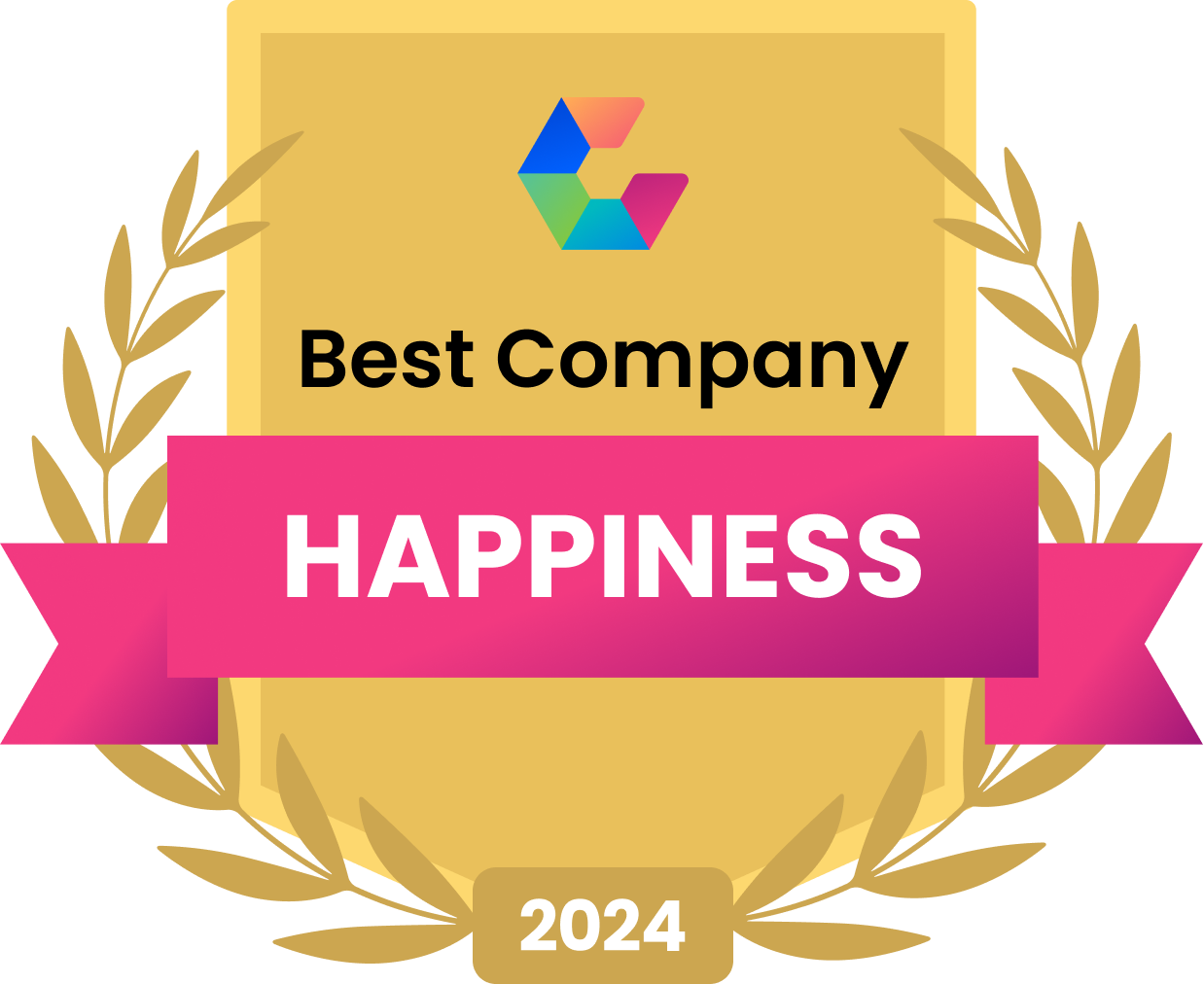 Award badge for "Best Company" with gold laurels and "Career Center 2024," featuring Simulations Plus.