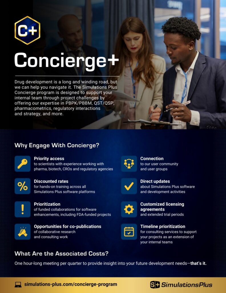 Concierge+ Flyer - Simulations Plus