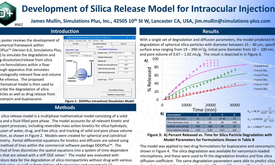Development of Silica Release Model for Intraocular Injections