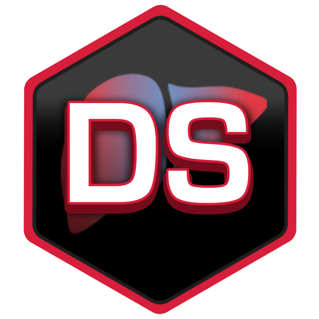 A "DS" logo on a black hexagon showcases Liver Safety+ protection with abstract shapes.