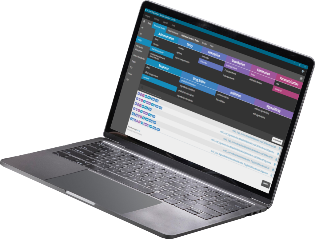 A laptop shows a Monolix Suite screen with "Submissions," "Policy," and "Acquisition" tabs.