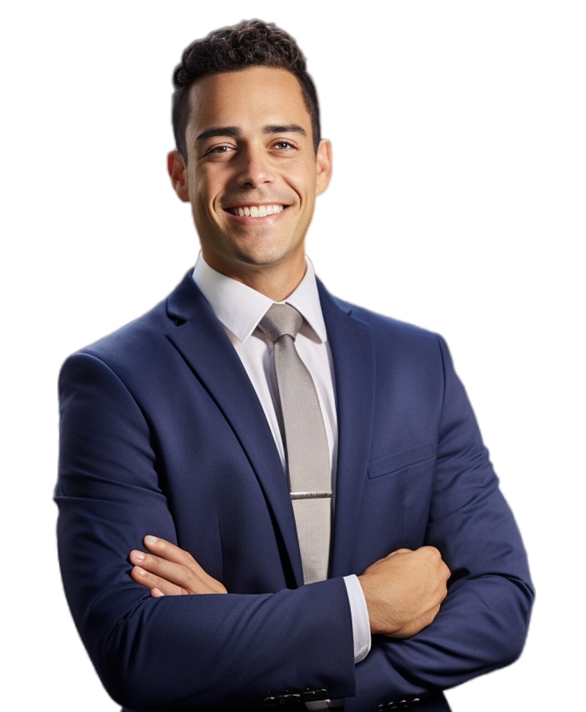 A man in a suit represents Simulations Plus' modeling, simulation, and AI-driven insights.