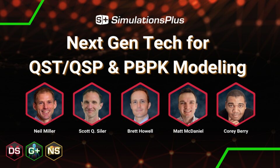 Next Gen Tech for QST/QSP & PBPK Modeling
