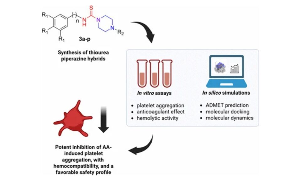 Piperazine-Thiourea Hybrids as Novel Antiplatelet Agents Targeting COX-1: Synthesis, in vitro, and in silico Evaluation
