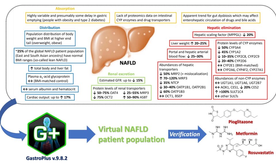Implementation of a Physiologically Based Pharmacokinetic Modeling Approach to Predict Disease-Related Changes in Drug Pharmacokinetics in Patients with Nonalcoholic Fatty Liver Disease Conference name: International Society for the Study of Xenobiotics (ISSX)-Microsomes and Drug Oxidations (MDO) Joint Meeting