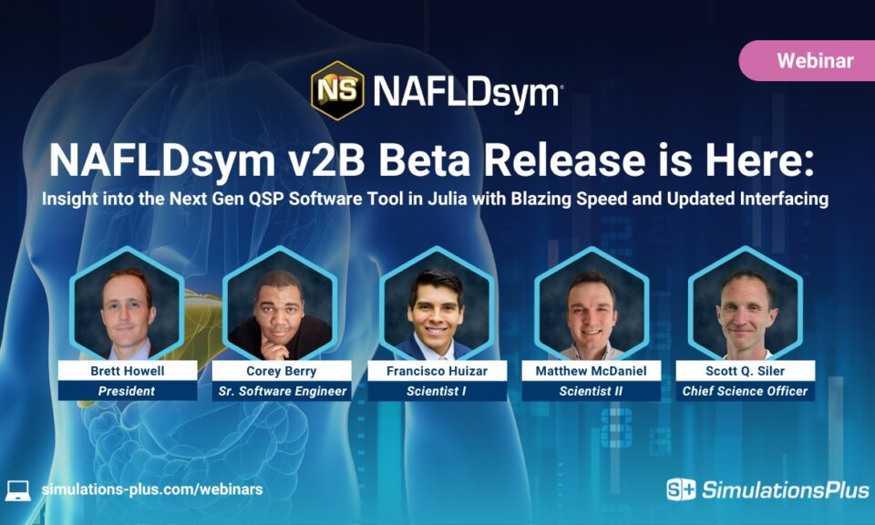 NAFLDsym v2B Beta Release is Here: Insight into the Next Gen QSP Software Tool in Julia with Blazing Speed and Updated Interfacing