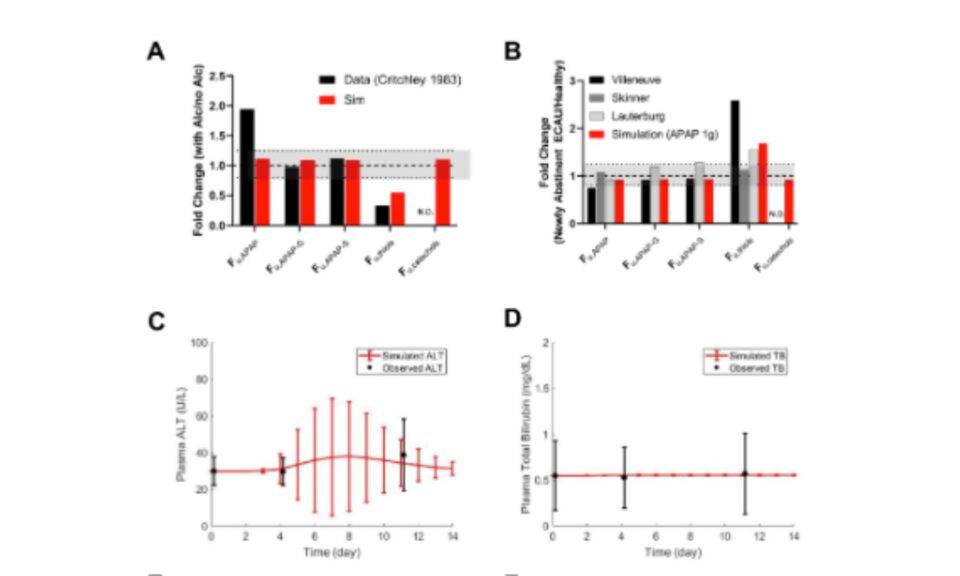 Quantitative Systems Toxicology Modeling of Acetaminophen Pharmacokinetics and Hepatic Biomarkers After Overdoses of Extended-Release and Immediate-Release Formulations in Adults With Chronic Alcohol Use or Low Glutathione