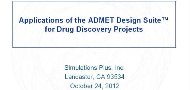 ADMET Design Suite™ Webinar