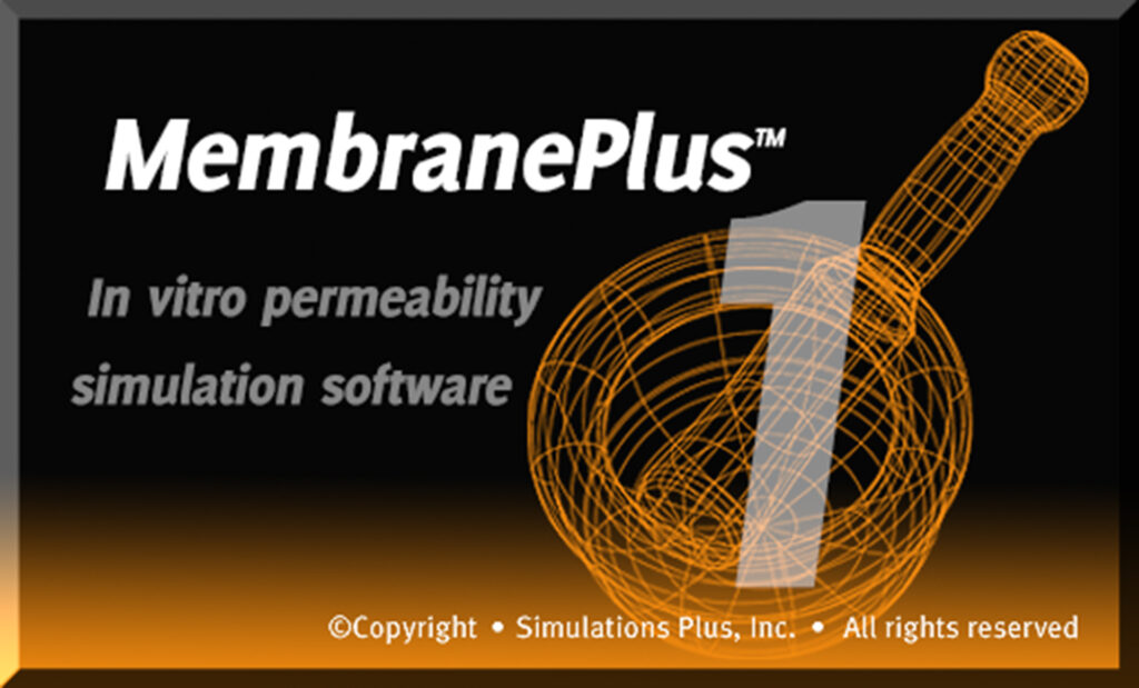 MembranePlus™ is Simulations Plus’ in vitro permeability software featuring Version 1.0.