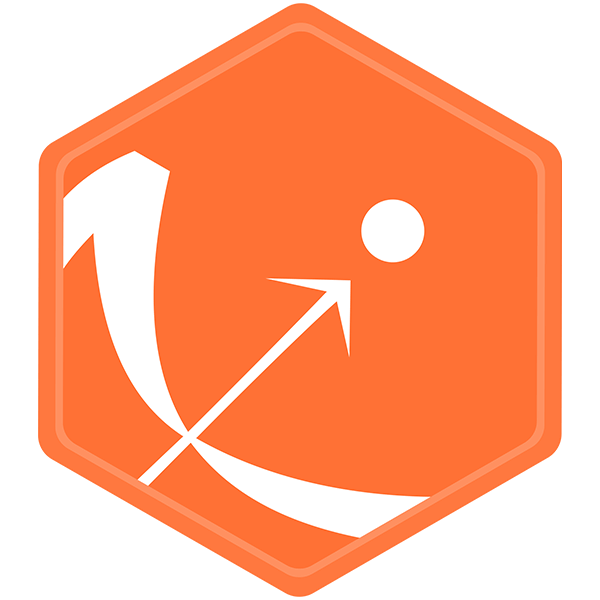 The orange hexagonal logo with a white arrow embodies Simulations Plus' dynamic software solutions.