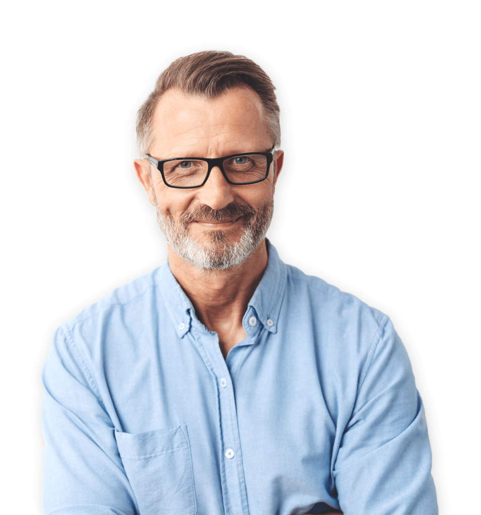 A man in glasses and a blue shirt, embodying global DILIsym and ADMET Predictor expertise.